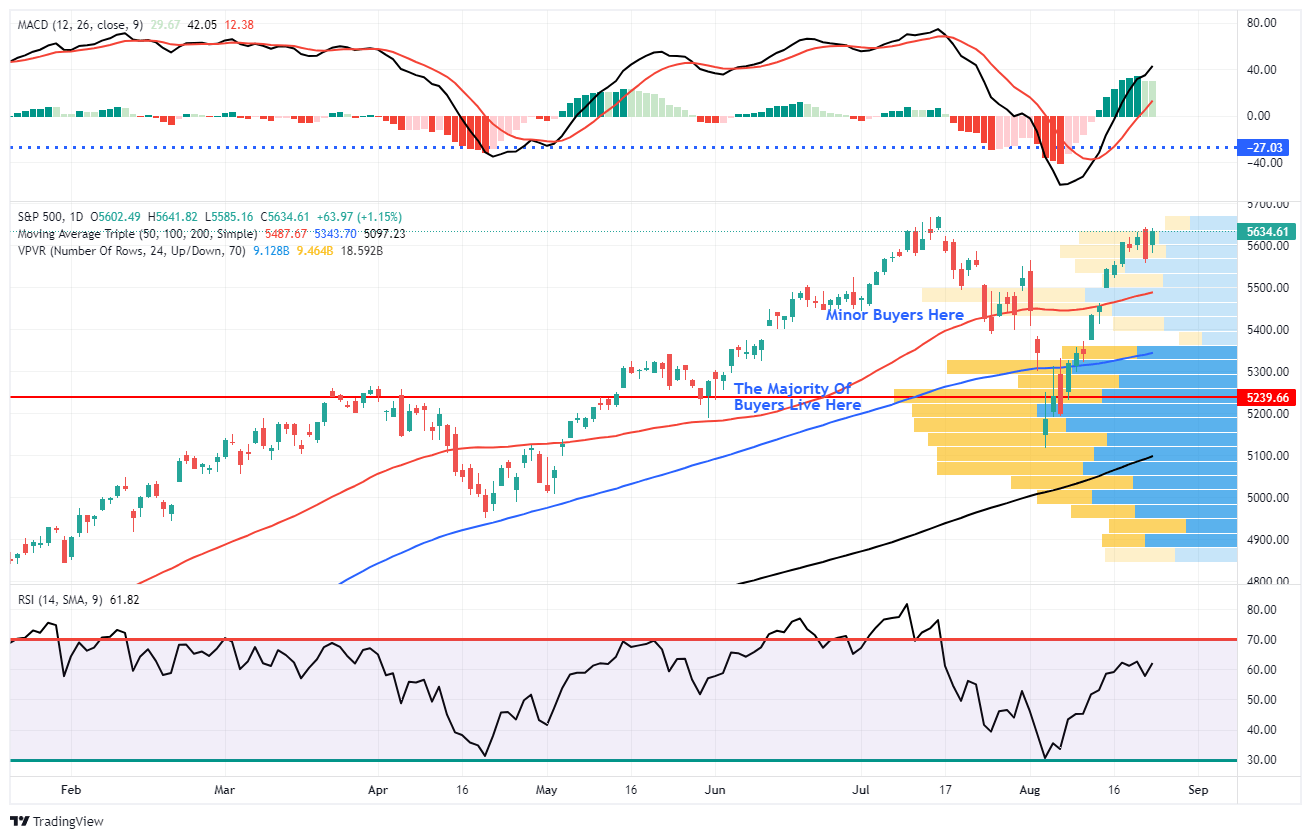 S&P 500 지수 일간 차트