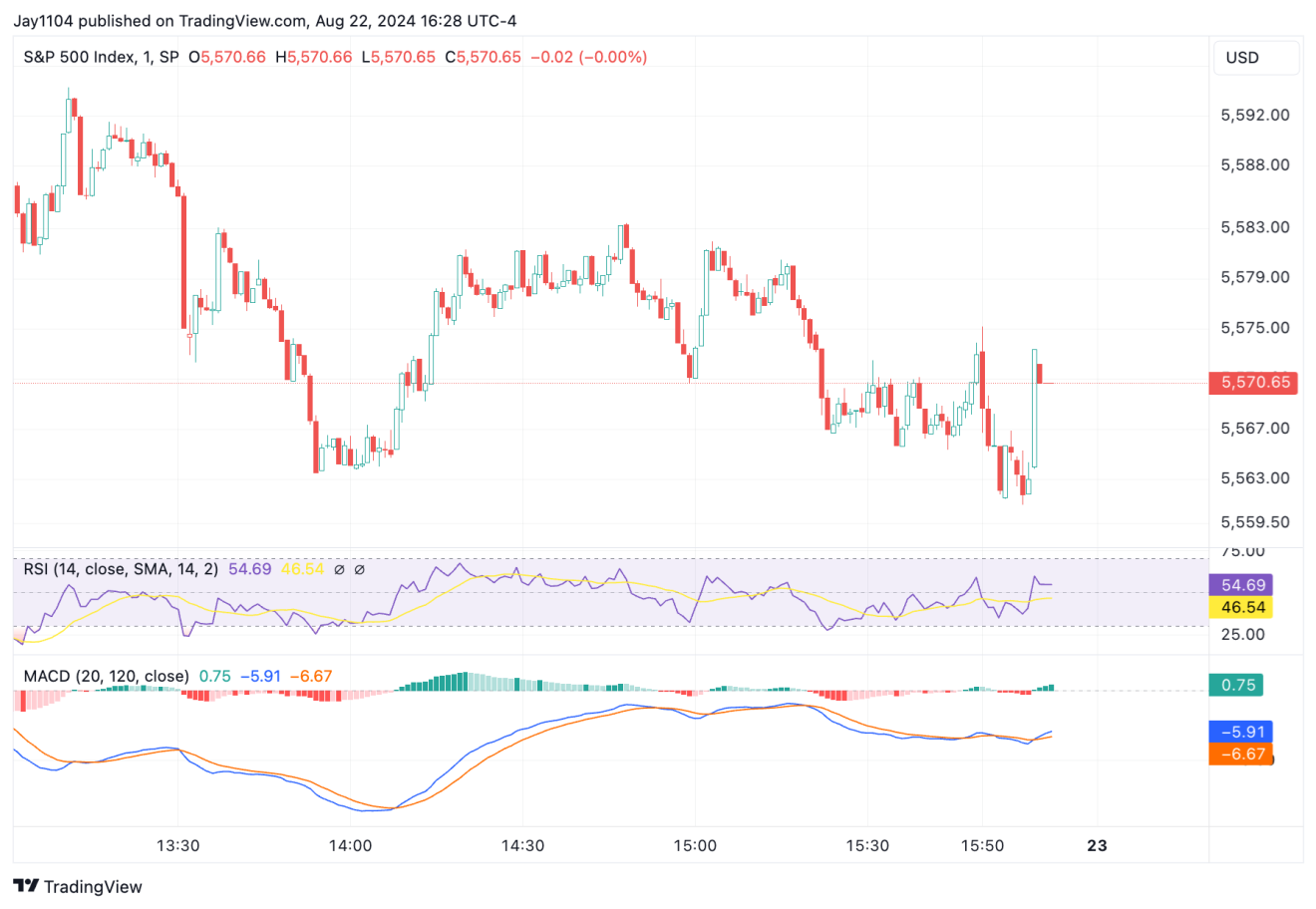 S&P 500 지수 차트