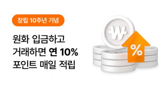 빗썸, 거래액 10% 포인트로 적립한다