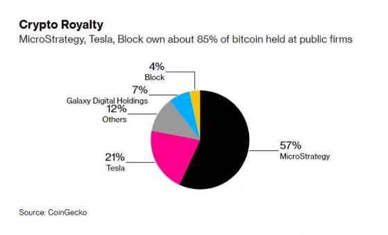 美 3대 암호화폐 보유사 테슬라·마이크로스트래티지·블록, 2분기 50억 달러 손실