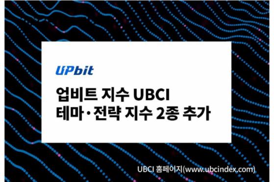 업비트 지수 UBCI에 인덱스 2종 추가