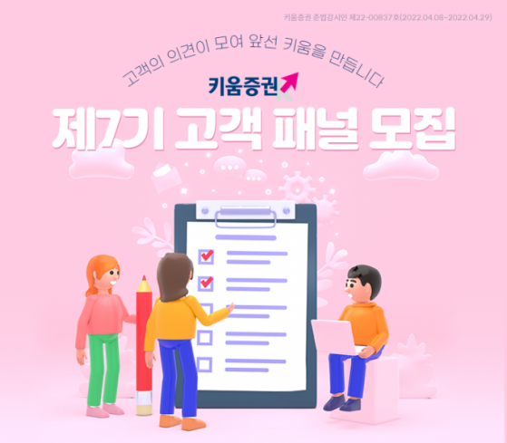 키움증권, 상반기 ‘제7기 고객 패널’ 모집