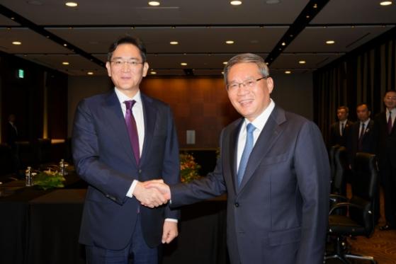 삼성전자 이재용 회장, 리창 중국 총리 면담