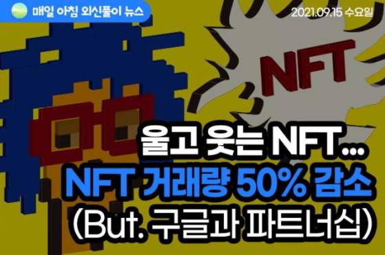 [노기자의 잠든사이에 일어난 일]울고 웃는 NFT…거래량 급감했지만 구글 손잡아