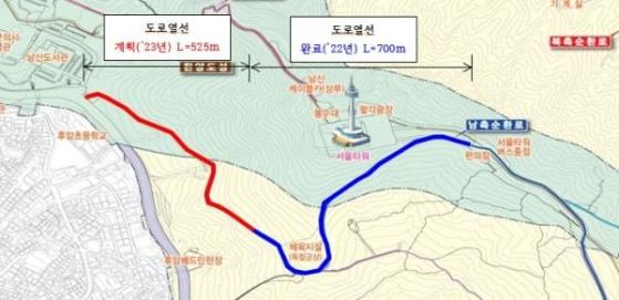 남산 급경사 도로에 '열선' 설치…겨울철 안전 대비 